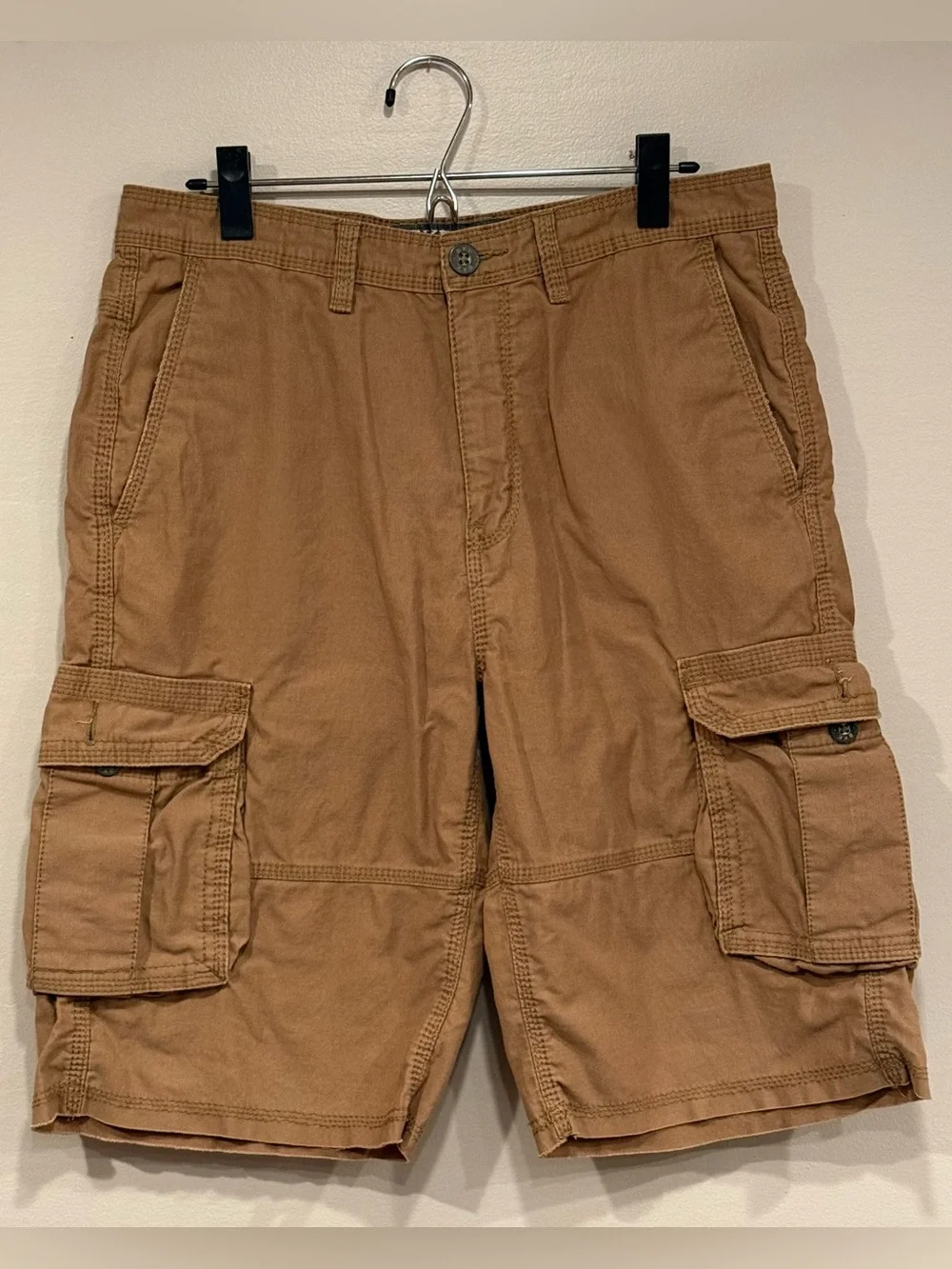 BKE Brand Men's Classic Cotton Canvas Cargo Shorts Size 32